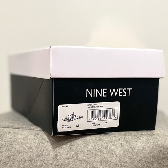Nine West Black Strappy Sandals. Brand New, Never Worn, Still in original box - Picture 9 of 9